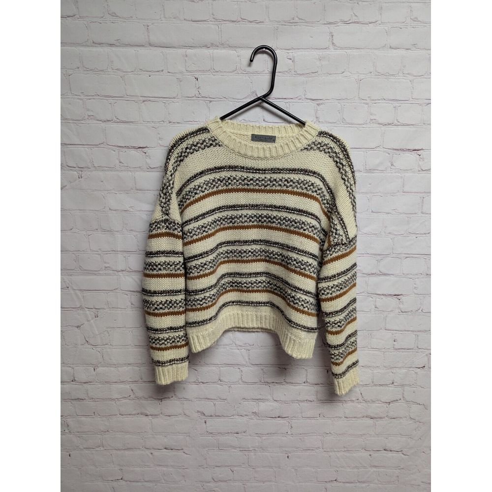 W Anthropologie Sweater Wool Alpaca Blend Med BOHO Heritage Italian EUC. 900